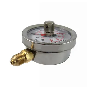 Pressure Gauge Price Stainless Steel Case Oil Filled Pressure Gauge Memory Pressure Gauge With Red Point