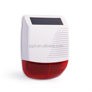 Botón de pánico sin hilos sirena de alarma sirene energía Solar al aire libre 220 V sirena de policía, CE RoHS - Product Image 5