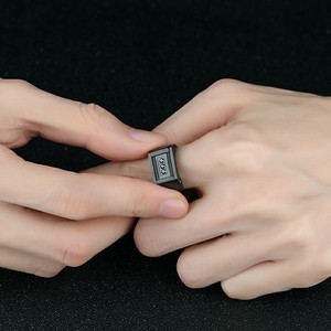 Custom Marlary Latest Fashion High End 316L Stainless Steel Jewelry <strong>Mens</strong> <strong>Black</strong> <strong>Ring</strong> Hip Hop <strong>Ring</strong> - Product Image 5