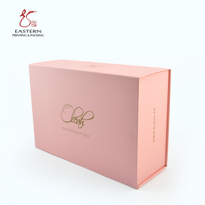Custom Box Gift Gift Box Custom Printed Pink Magnetic Folding Shoe Box With Gold Foil Logo Flat Folding Shoe Gift Box