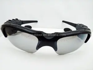 Moda polarizado auricular bluetooth MP3 de la música del punto gafas de sol, venta al por mayor del auricular inalámbrico gafas