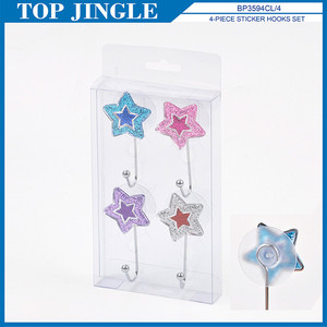 Useful 4pcs Animal Design <b>Hooks</b> Set With Removable <b>Adhesive</b> Sticker - Product Image 6