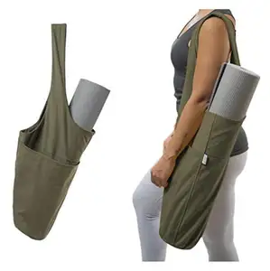 Custom Foldable Yoga Mat Gym Bag High Quality Carriers Bag Crafted Tote Sling Large Travel Sports Bag