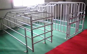 Gestation stall for sow/gestation crate/piggery equipment with cast iron feeders