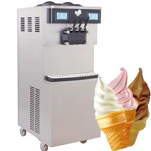 KS- series commercial soft ice cream machine with 3 imported Tecumseh compressors and 2 imported Mitsubishi motors