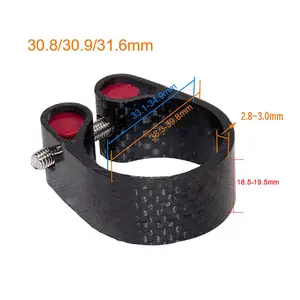 Carbon Fiber Mountain Bike Seat Post Tube Clip 27.2/30.8/30.9/31.6*19-20mm Bicycle Seatpost Clamp