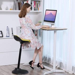 Silla <span class=keywords><strong>de</strong></span> Escritorio con Altura Ajustable, Taburete Giratorio Ergonómico para Estar <span class=keywords><strong>de</strong></span> <span class=keywords><strong>Pie</strong></span>, Taburete Activo con Movimiento <span class=keywords><strong>de</strong></span> Balanceo - Product Image 6