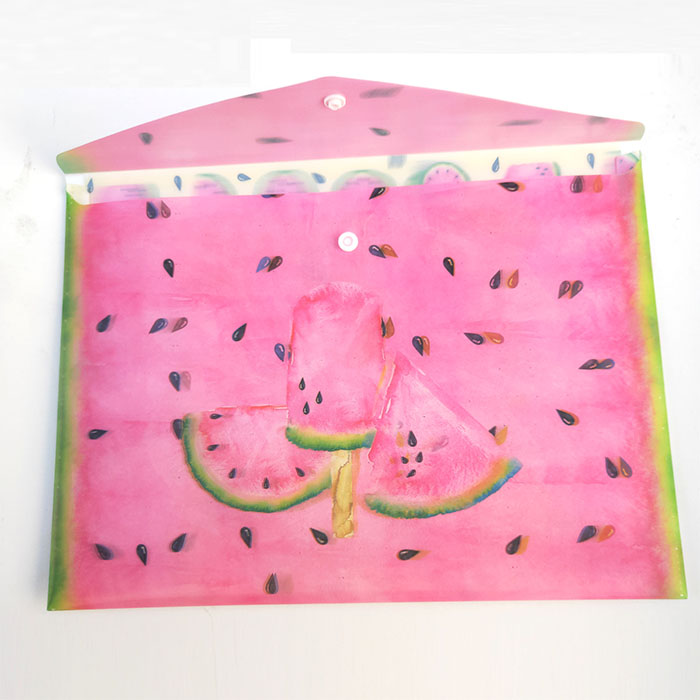 Zebulun Горячая 3D чечевица A4 снеговик декоративный Пользовательский логотип пластиковые карманы папка для файлов