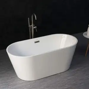 Luyaifol — baignoire autoportante en acrylique, grand et court sur pied, baignoire de luxe pour salle de bain, tailles