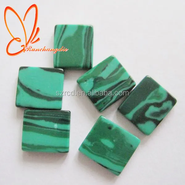 Gemme di pietra sintetica malachite quarzo cabochon malachite pietra verde malachite prezzo