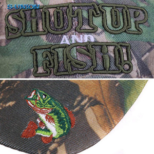 S-UION extérieure camouflage casquettes soleil d'été chapeau de pêche sport incurvé casquette Broderie 3D lettre <span class=keywords><strong>Poisson</strong></span> hommes camo casquette de baseball - Product Image 6
