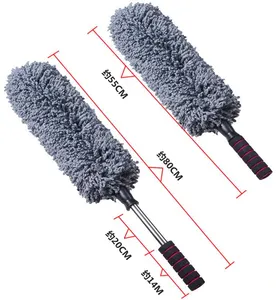 Cepillo de microfibra para lavar el coche, mango extensible largo, para uso Exterior o Interior