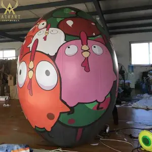 Huevo inflable de Pascua hecho a medida, decoración para fiesta de Pascua Z05