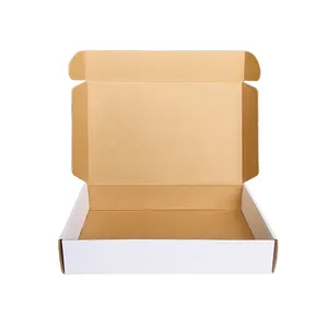 Mengsheng Eco Well Papier Individuell Bedruckte Post Mailing Flache Kraft Mailer Tuck Top Verschiffen Weiß Verpackung Box