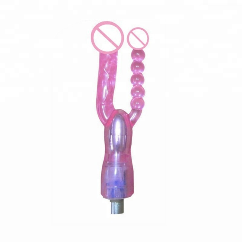 Double Tête Anal Gode pour Accessoires de Machines À Sexe Orgasme Vagin Vibrateur Attachement