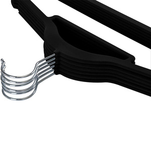 Appendiabiti Multifunzione in Velluto con Tacche Antiscivolo, Appendiabiti Colorati Floccati per Camicie, Vestiti, Armadi e Hotel - Product Image 2