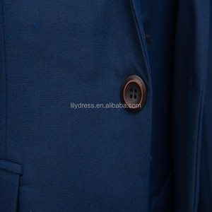 BP06 chaquetas + Pantalones + chaleco 2025 <span class=keywords><strong>hombre</strong></span> traje azul sólido Delgado boda novio trajes con pantalones esmoquin Terno para <span class=keywords><strong>hombre</strong></span> traje Homme - Product Image 5