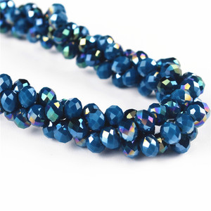 Perle di alta qualità per il rosario che fanno sfaccettato borda il vetro per <span class=keywords><strong>saree</strong></span> camicetta accessori