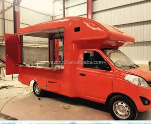 Modieuze ontwerp mini mobiele winkel voedsel vrachtwagen snack truck van voor koop