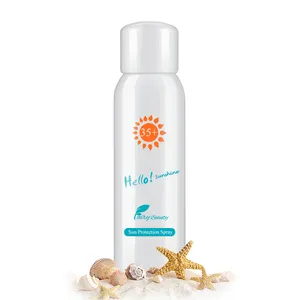 GMP fabbrica OEM protezione UV halal crema solare sbiancamento della pelle crema solare spray per il viso e del corpo