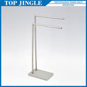 Toallero de metal de pie estilo Hotel de doble riel - Product Image 3