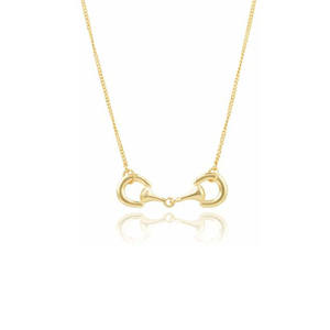 Collana con Morso da <span class=keywords><strong>Cavallo</strong></span>, <span class=keywords><strong>Gioielli</strong></span> Equestri, in Lega di Zinco Oro e Argento, Confezione OPP, Moda, Consegna in 15-20 Giorni - Product Image 2