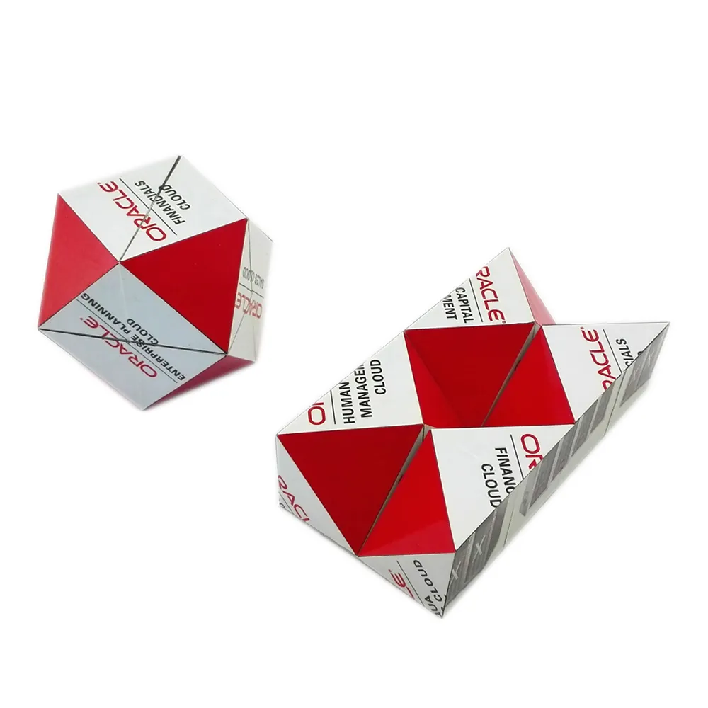 Advertisement Custom Promotional Gift Magnetic Plastic Folding Cube Magic Puzzle