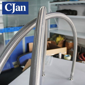 شفافة غطاء سيليكون الفولاذ المقاوم للصدأ مضفر غطاء ملتف PTFE أنبوب/حمض مقاومة خرطوم - Product Image 6