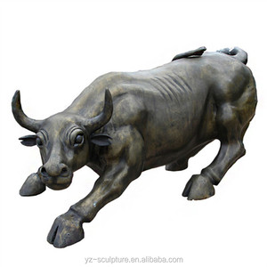 Grande fundición bronce Bull escultura para la decoración al aire libre - Product Image 1