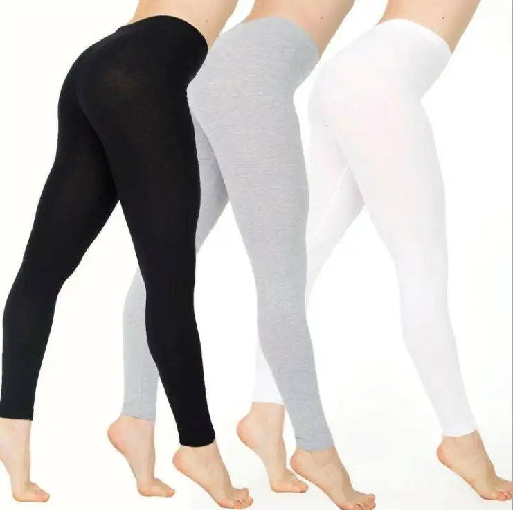 Ultra Soft Stretch Slim Cotton Tights Leggings for Women