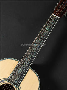 Guitarra Acústica Estilo OOO de 40 Pulgadas con Diapasón de 47 mm de Ancho, Guitarra Acústica de Madera Maciza Estilo Paulor - Product Image 4