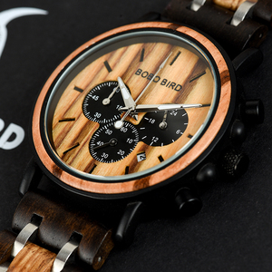 Livraison rapide pour BOBO BIRD Montre <span class=keywords><strong>en</strong></span> <span class=keywords><strong>bois</strong></span> personnalisée pour homme Cadran <span class=keywords><strong>en</strong></span> <span class=keywords><strong>bois</strong></span> Chronographe avec bracelet <span class=keywords><strong>en</strong></span> acier inoxydable Fenêtre <span class=keywords><strong>de</strong></span> cadran <span class=keywords><strong>en</strong></span> verre Style sport tendance - Product Image 4