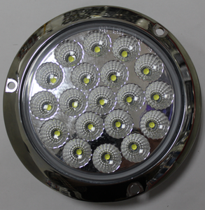 4 "Flange Mount rosso Stop, Turn & Tail e luce bianca di Back-up LED - Product Image 1
