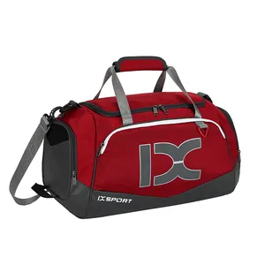 custom with logo foldable waterproof duffel team football sublimation soccer travel printed sport gym bag
