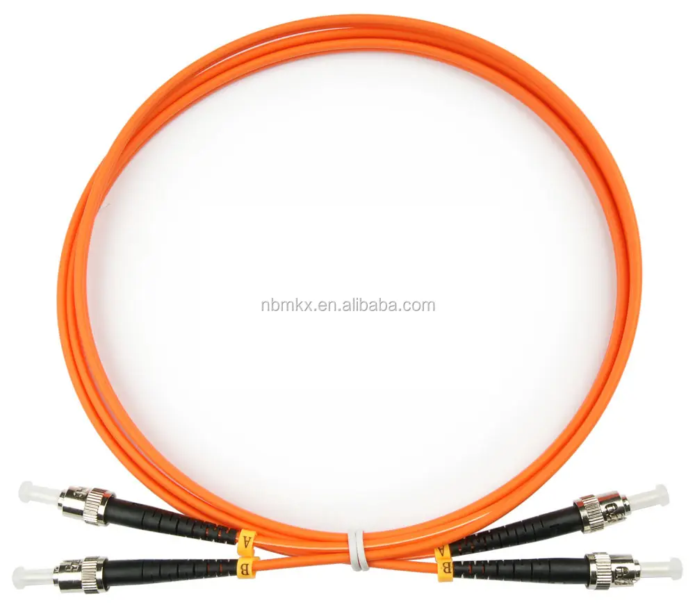 ST-ST Duplex MM Fiber Optic Patch Cord