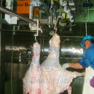 Équipement d'abattoir <span class=keywords><strong>bovin</strong></span> : Crochets de suspension de carcasses sur rail tubulaire en acier inoxydable 304, composants essentiels à haute productivité - Product Image 4