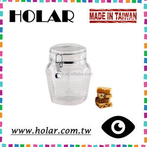 [Holar] Contenedor de comida hermético de plástico acrílico de cuerpo cristalino de 3 tamaños fabricado en Taiwán para galletas de caramelo - Product Image 3