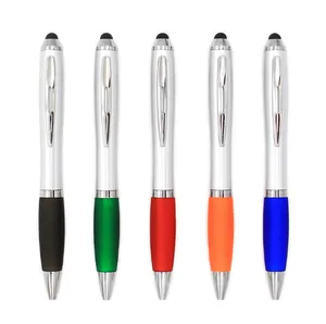 Werbe Kunststoff Stylus Pen benutzerdefinierte billige notenfeder