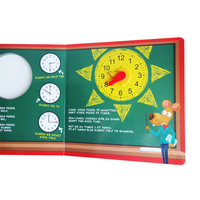 Parfait Relié Cahier D'activités avec Petite Horloge Enfants Temps Capacité D'apprentissage Formation Pas Cher OEM Service D'impression En Gros