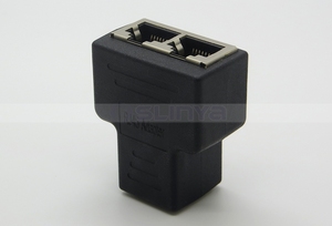 Porta RJ45 Splitter Adapter 1 a 2 Doppio Femminile CAT5/Connessioni di Rete Sockt CAT 6 LAN <span class=keywords><strong>Ethernet</strong></span> Splitter - Product Image 2