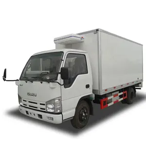 ISUZU frigorifero van camion per carne e pesce, camion frigo box con 4095x1900x1800mm