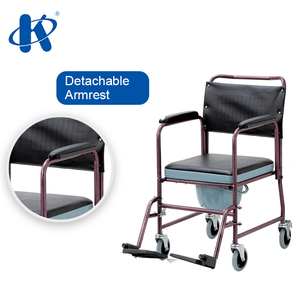 Silla de Ruedas con Inodoro Kaiyang KY691, Reposapiés y Reposabrazos Desmontables, Acero con Recubrimiento en Polvo - Product Image 4