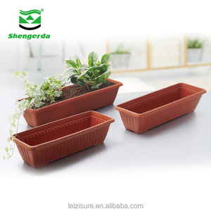 En plastique pots de fleurs et jardinières maison carré jardin pot de fleur - Product Image 1