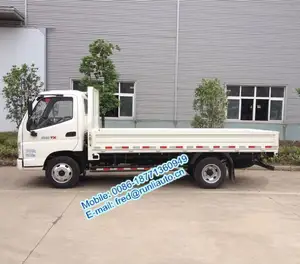 Çin ünlü marka Foton Aoling 4x2 2 ton düşük fiyat ışık kargo kamyon için satış