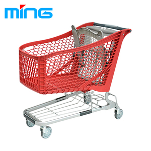<span class=keywords><strong>180L</strong></span> Grocery Store ซูเปอร์มาร์เก็ตรถเข็นช้อปปิ้งพลาสติกรถเข็น - Product Image 2