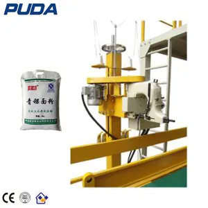 Automatic rice bag sewing weighing filling sealing machine