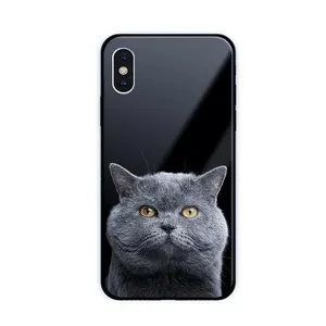 适用于 samsung j6 s9 j7 设计女性 odm 独特品牌酷智能玻璃手机外壳和配件