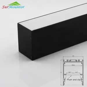 Surmountor, высококачественные СВЕТОДИОДНЫЕ жесткие полосы, алюминиевый профиль для светодиодного освещения