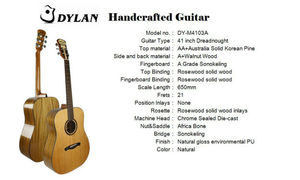 <span class=keywords><strong>Guitarra</strong></span> <span class=keywords><strong>acústica</strong></span> de sonido sin pérdidas hecha A mano, producto nuevo - Product Image 6