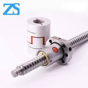 8mm ball screw 0802 with single ball nut sfk00802 for cnc machine steel chrome steel/stainless steel for long life zs